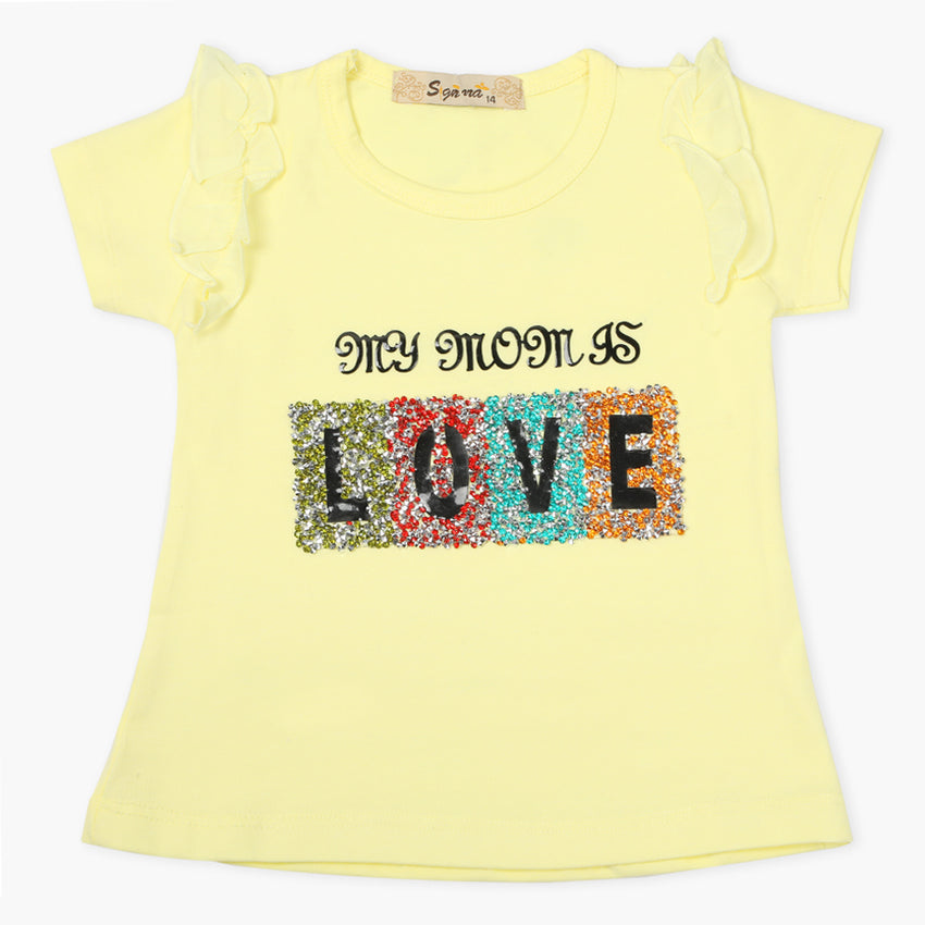 Girls T-Shirt - Lemon, Girls T-Shirts, Chase Value, Chase Value