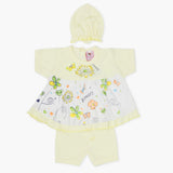 Newborn Girls Half Sleeves Suit - Lemon, Newborn Girls Sets & Suits, Chase Value, Chase Value