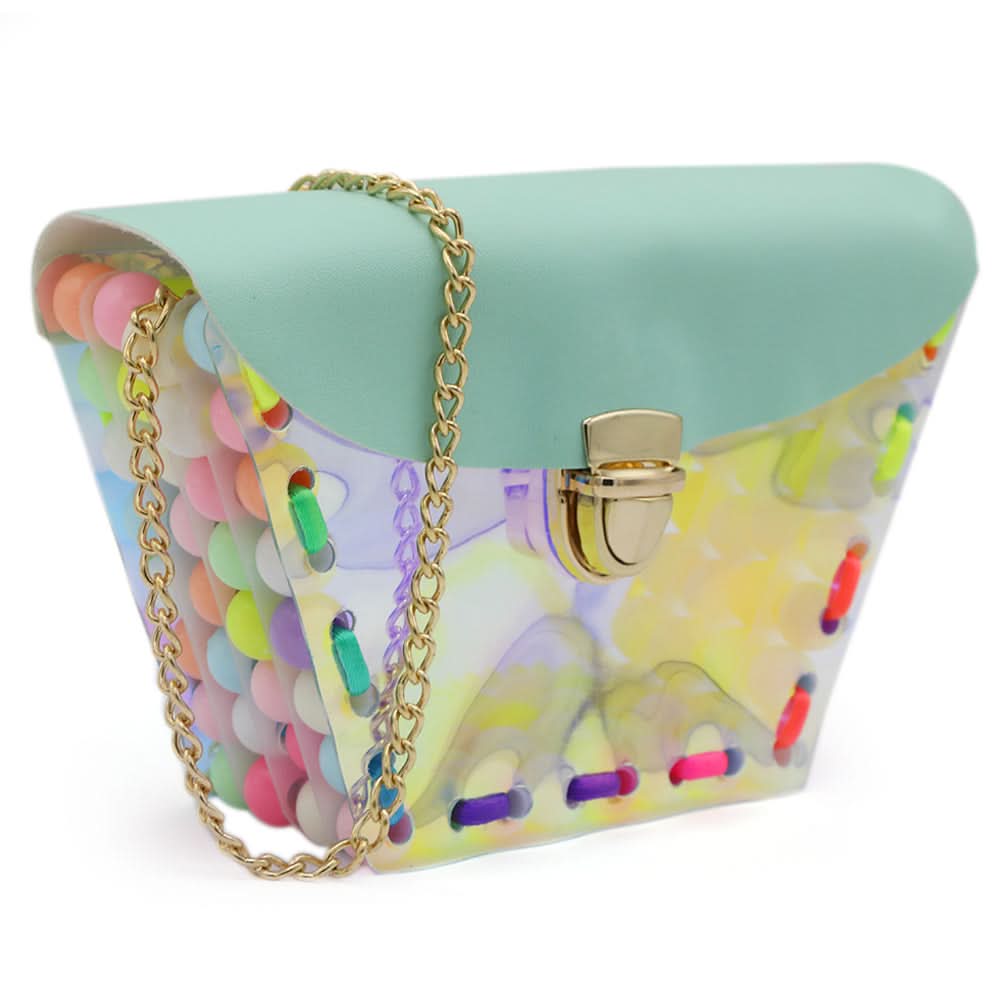Girls Shoulder Bag - Sea Green, Kids Bags, Chase Value, Chase Value