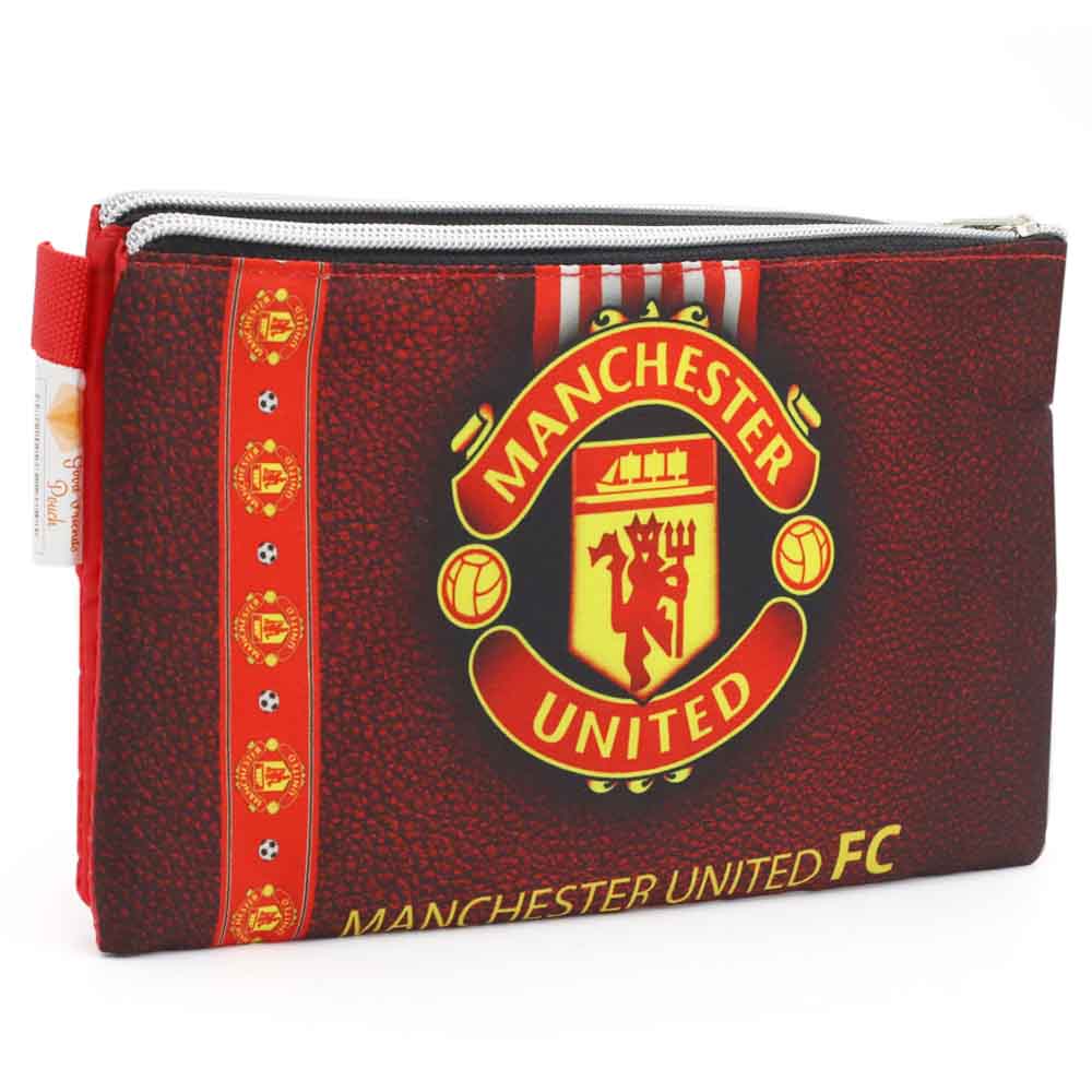 Pencil Pouch Two Zipper - Red, Pencil Boxes & Stationery Sets, Chase Value, Chase Value
