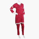 Women's Printed Shalwar Suit - Dark Pink, Women Shalwar Suits, Chase Value, Chase Value