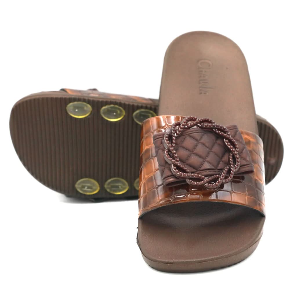 Women's Slipper - Brown, Women Slippers, Chase Value, Chase Value