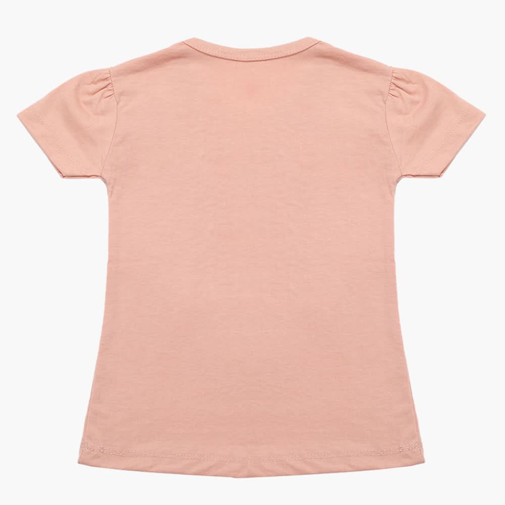 Girls Half Sleeves T-Shirt - T-Pink, Girls T-Shirts, Chase Value, Chase Value