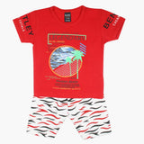 Boys Half Sleeves Suit - Red, Boys Sets & Suits, Chase Value, Chase Value