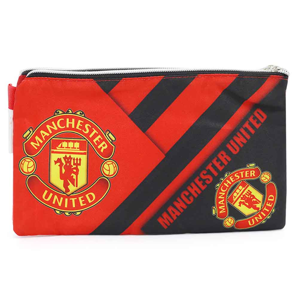 Pencil Pouch Two Zipper - Red, Pencil Boxes & Stationery Sets, Chase Value, Chase Value