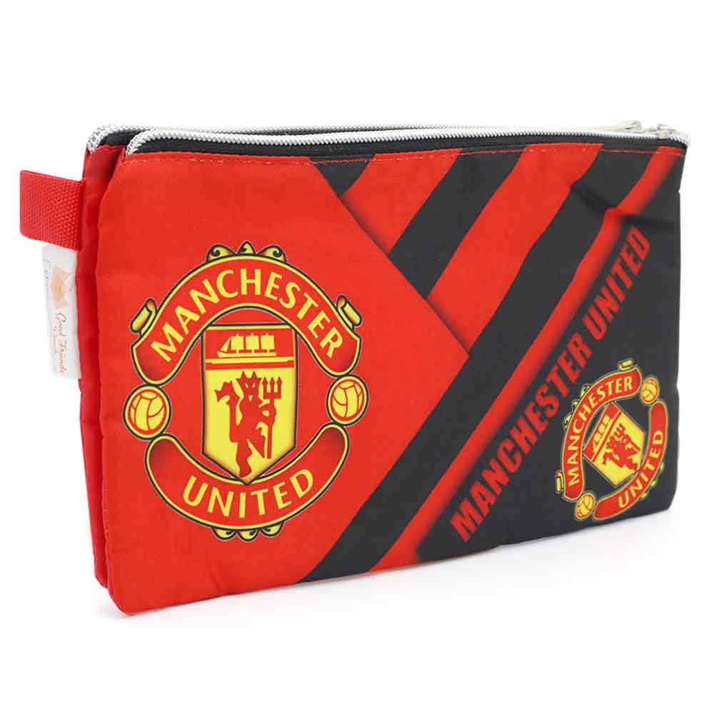 Pencil Pouch Two Zipper - Red, Pencil Boxes & Stationery Sets, Chase Value, Chase Value
