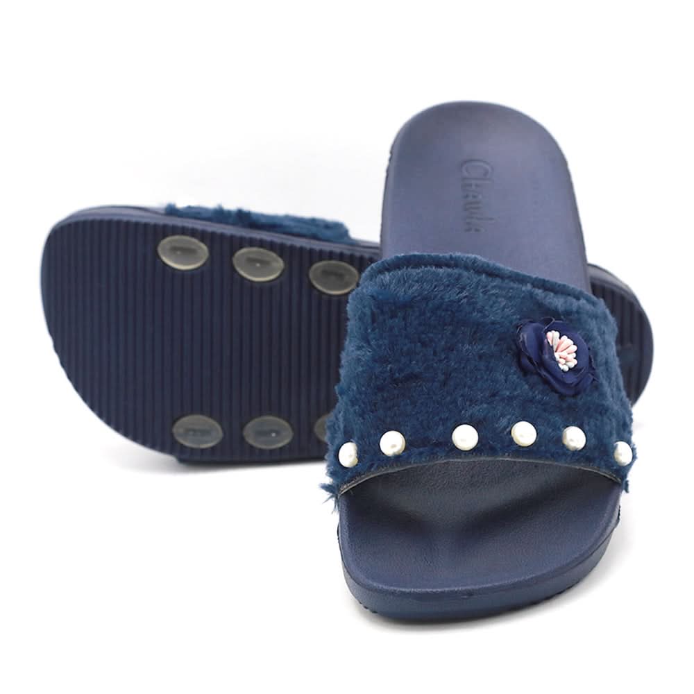 Women's Slipper - Navy Blue, Women Slippers, Chase Value, Chase Value
