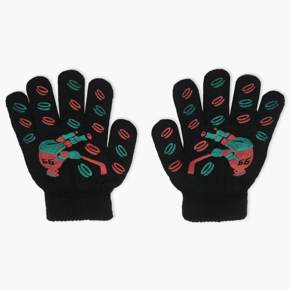 Kids Woolen Gloves - Black, Girls Caps & Gloves, Chase Value, Chase Value
