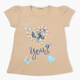 Girls T-Shirt - Light Brown, Girls T-Shirts, Chase Value, Chase Value