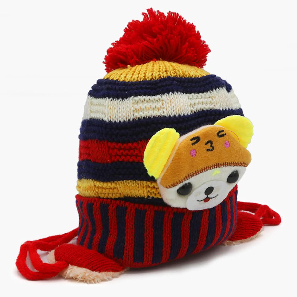 Kids Woolen Cap - Dark Blue, Boys Caps & Gloves, Chase Value, Chase Value