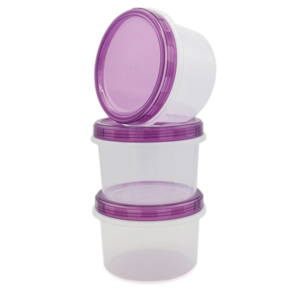 Fresh Food Keeper 3 Pcs Set - Puprle-A, Home & Lifestyle, Storage Boxes, Chase Value, Chase Value