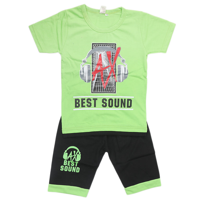 Boys Half Sleeves Suit - Green, Kids, Boys Sets And Suits, Chase Value, Chase Value