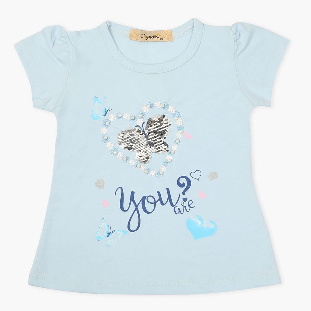 Girls T-Shirt - Light Blue, Girls T-Shirts, Chase Value, Chase Value