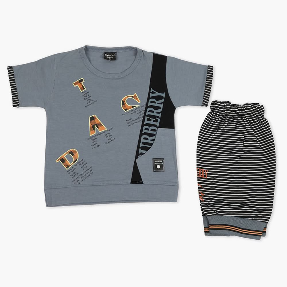 Boys Short Suit - Steel Blue, Boys Sets & Suits, Chase Value, Chase Value