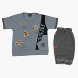 Boys Short Suit - Steel Blue, Boys Sets & Suits, Chase Value, Chase Value