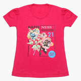 Girls Half Sleeves T-Shirt - Dark Pink, Girls T-Shirts, Chase Value, Chase Value