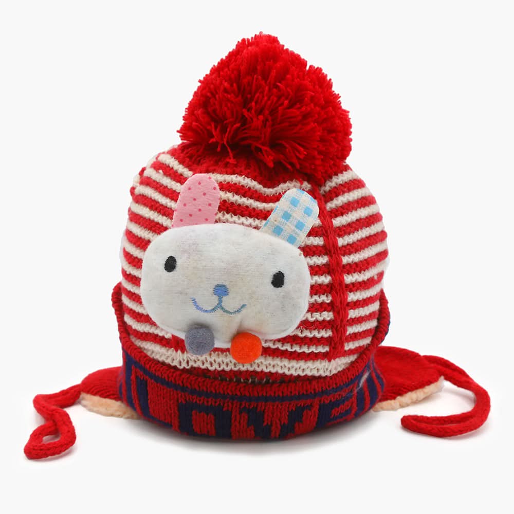 Kids Woolen Cap - Red, Boys Caps & Gloves, Chase Value, Chase Value