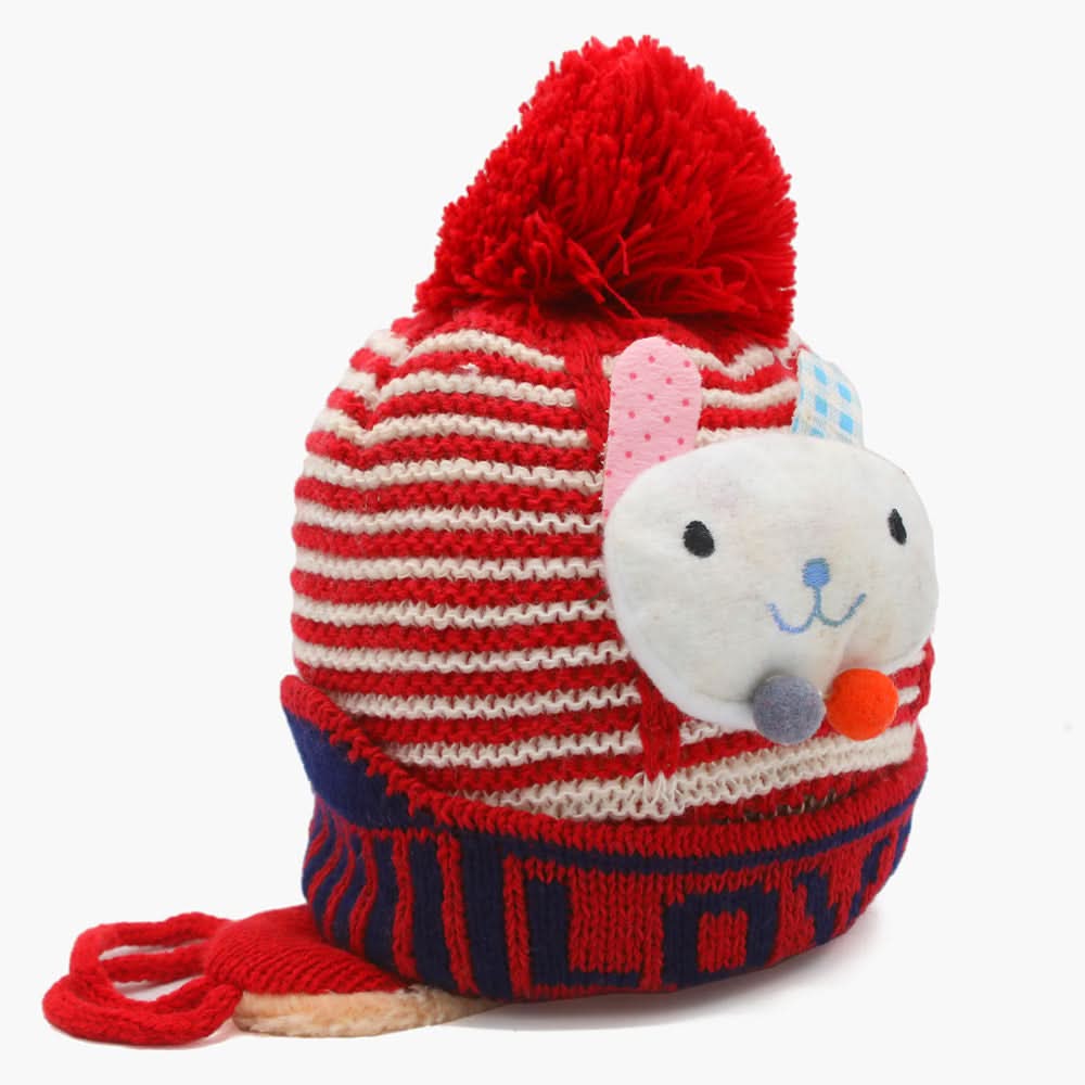 Kids Woolen Cap - Red, Boys Caps & Gloves, Chase Value, Chase Value