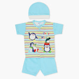 Newborn Boys Half Sleeves Suit - Blue, Newborn Boys Sets & Suits, Chase Value, Chase Value