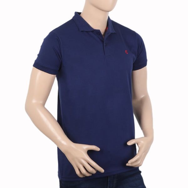 Men's Half Sleeves T-Shirt - Dark Blue, Men's T-Shirts & Polos, Chase Value, Chase Value