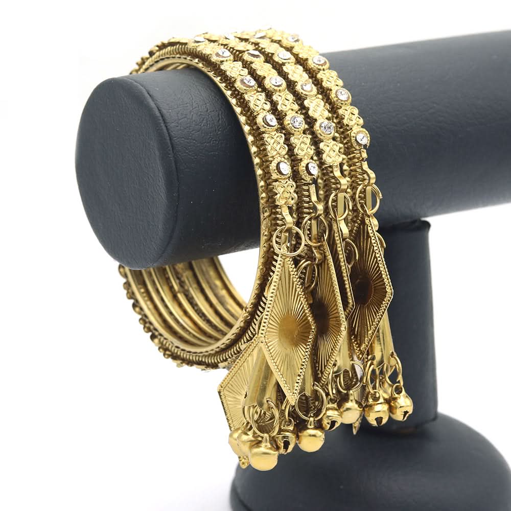 Women Deva Bangles - Golden, Women, Bangles & Bracelets, Chase Value, Chase Value