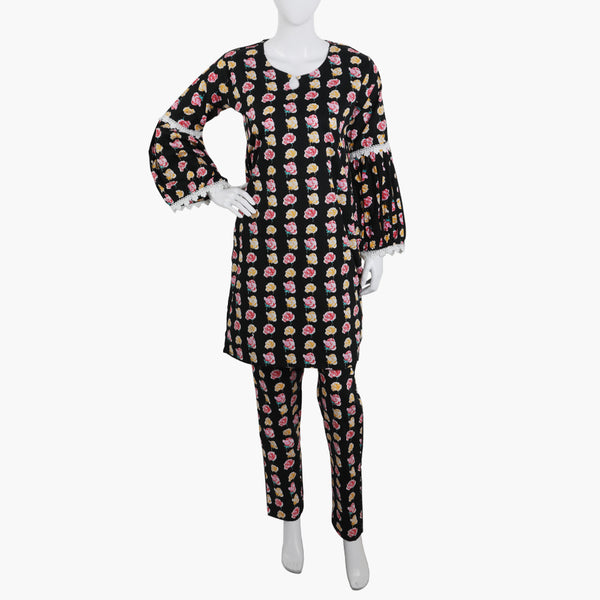 Women's Printed Shalwar Suit - Black, Women Shalwar Suits, Chase Value, Chase Value