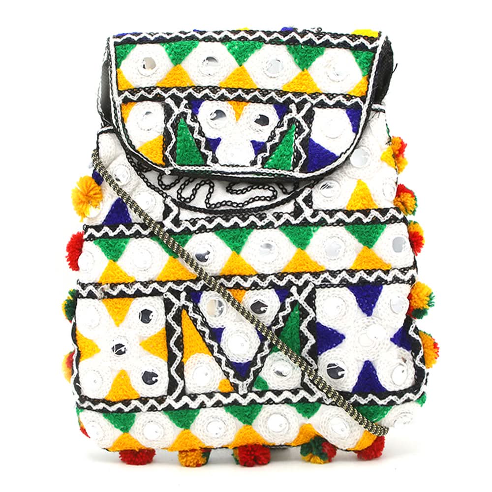 Girls Shoulder Bag - White, Kids Bags, Chase Value, Chase Value