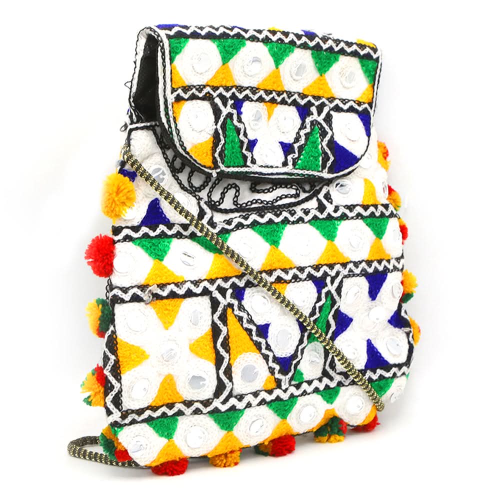Girls Shoulder Bag - White, Kids Bags, Chase Value, Chase Value
