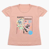 Girls Half Sleeves T-Shirt - Tea Pink, Girls T-Shirts, Chase Value, Chase Value