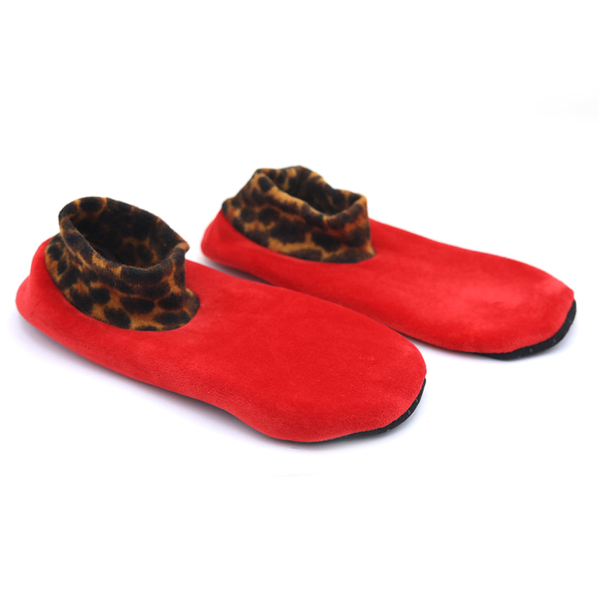 Women's Velvet Boot Socks - Red, Women, Socks Stocking And Gloves, Chase Value, Chase Value