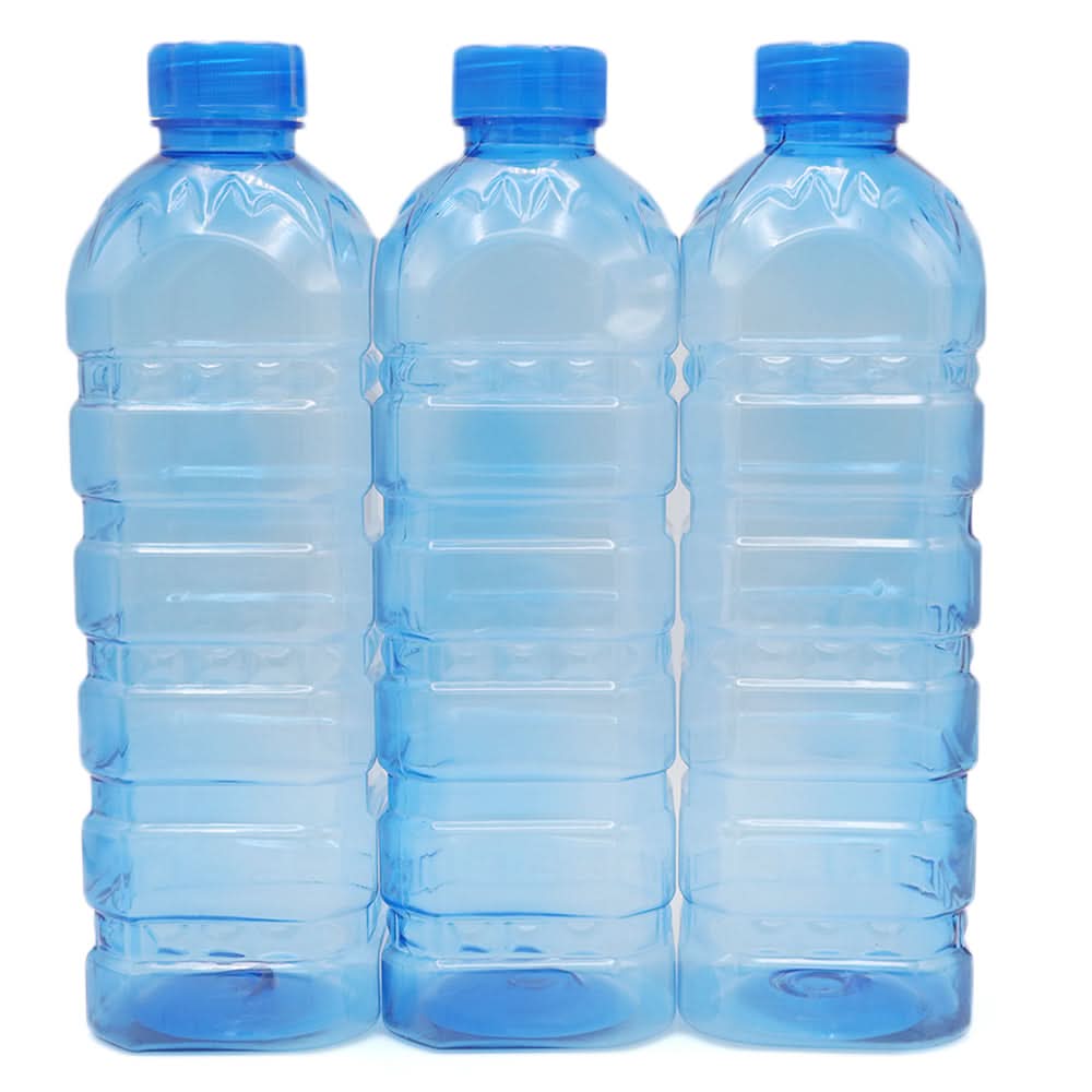 Happy Bottle 3 Pcs Set - Blue, Kids, Tiffin Boxes And Bottles, Chase Value, Chase Value