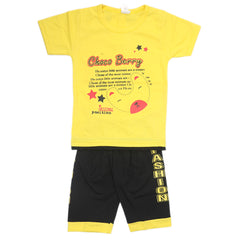Boys Half Sleeves Suit - Yellow, Kids, Boys Sets And Suits, Chase Value, Chase Value