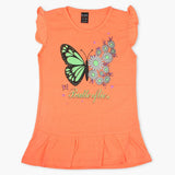 Girls Half Sleeves T-Shirt - Peach, Girls T-Shirts, Chase Value, Chase Value