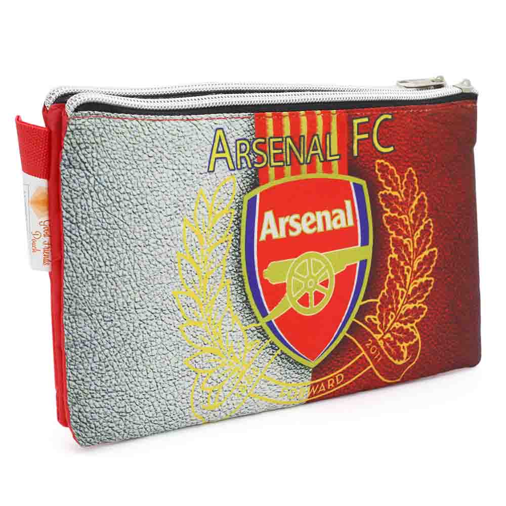 Pencil Pouch Two Zipper - Red, Pencil Boxes & Stationery Sets, Chase Value, Chase Value