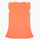Girls Half Sleeves T-Shirt - Peach, Girls T-Shirts, Chase Value, Chase Value