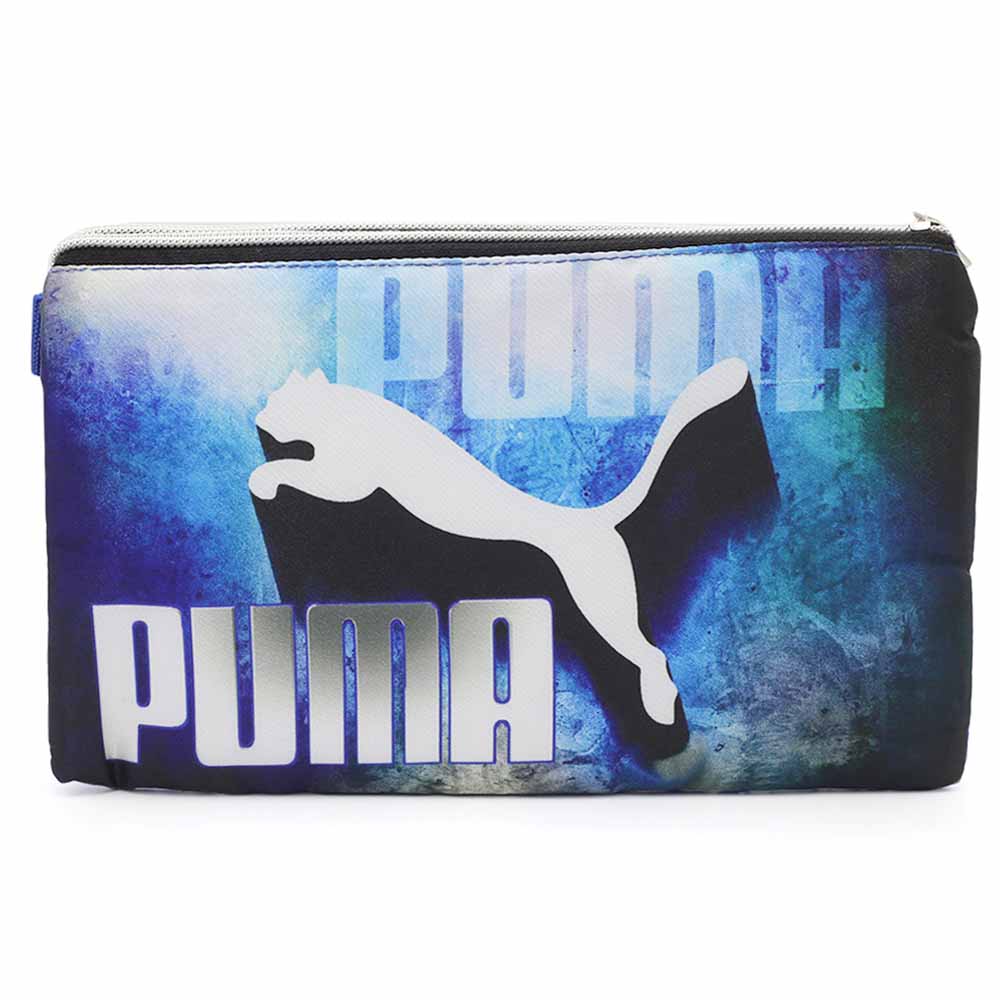 Pencil Pouch Two Zipper - Blue, Pencil Boxes & Stationery Sets, Chase Value, Chase Value