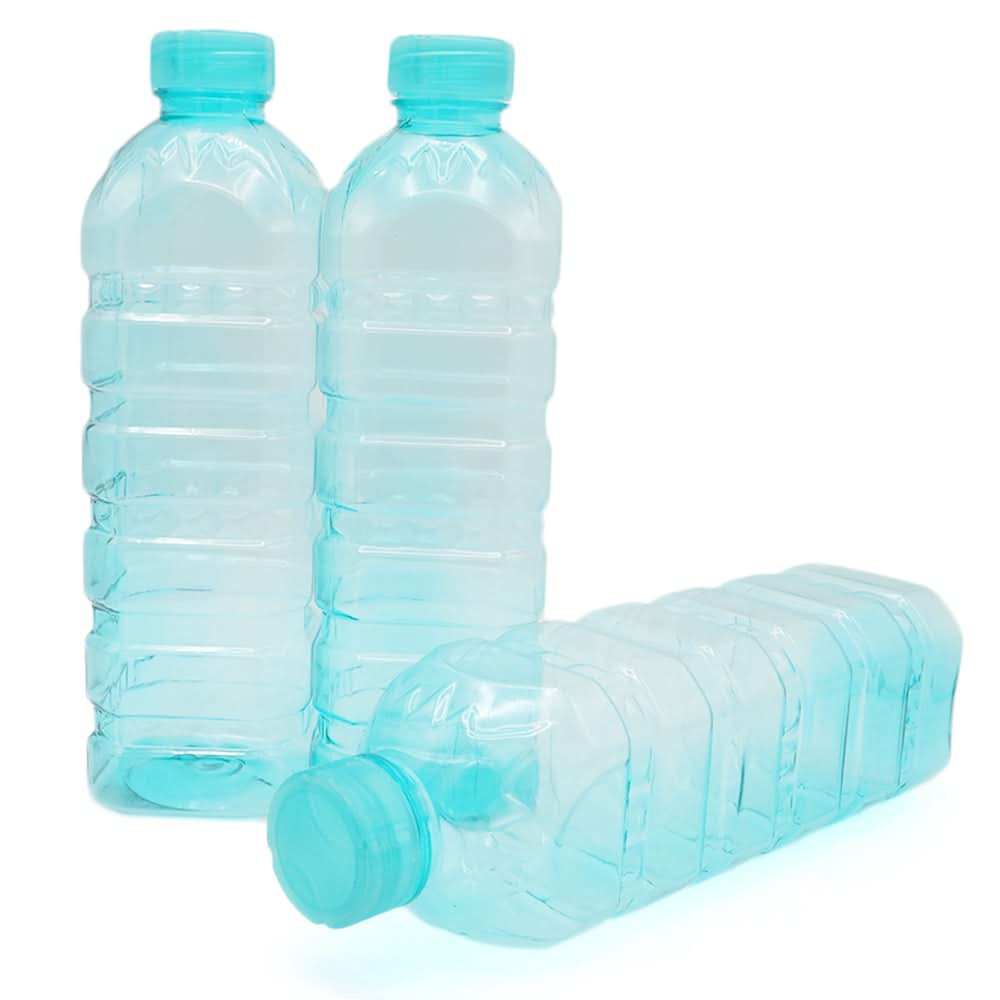 Happy Bottle 3 Pcs Set - Cyan, Kids, Tiffin Boxes And Bottles, Chase Value, Chase Value