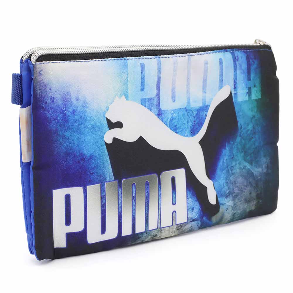 Pencil Pouch Two Zipper - Blue, Pencil Boxes & Stationery Sets, Chase Value, Chase Value