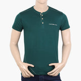Men's Half Sleeves T-Shirt - Dark Green, Men's T-Shirts & Polos, Chase Value, Chase Value