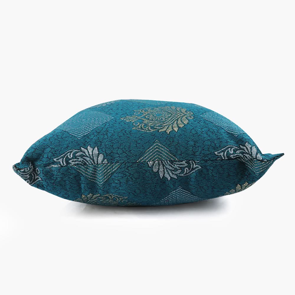 Jacquard Cushion - Sea Green, Cushions & Pillows, Chase Value, Chase Value