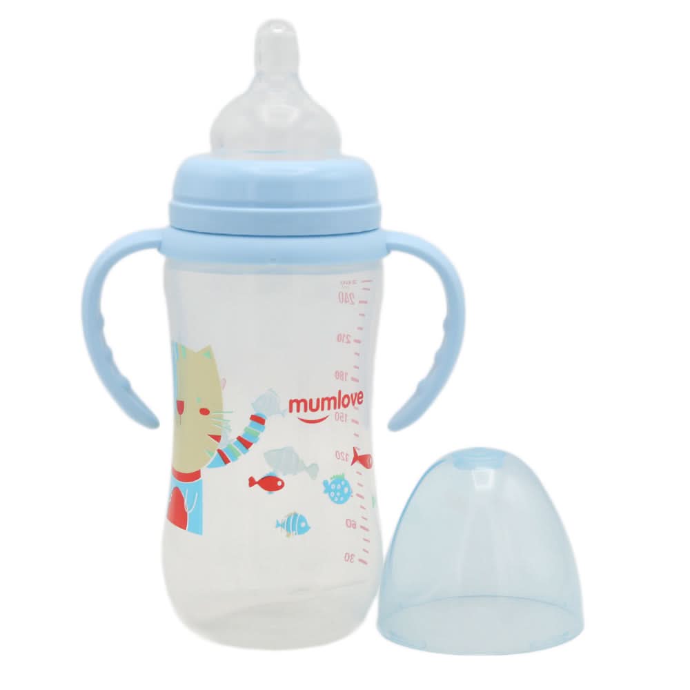 Mum Love Feeding Bottle Wide Neck 260ml B6061 - Blue, Kids, Feeding Supplies, Chase Value, Chase Value