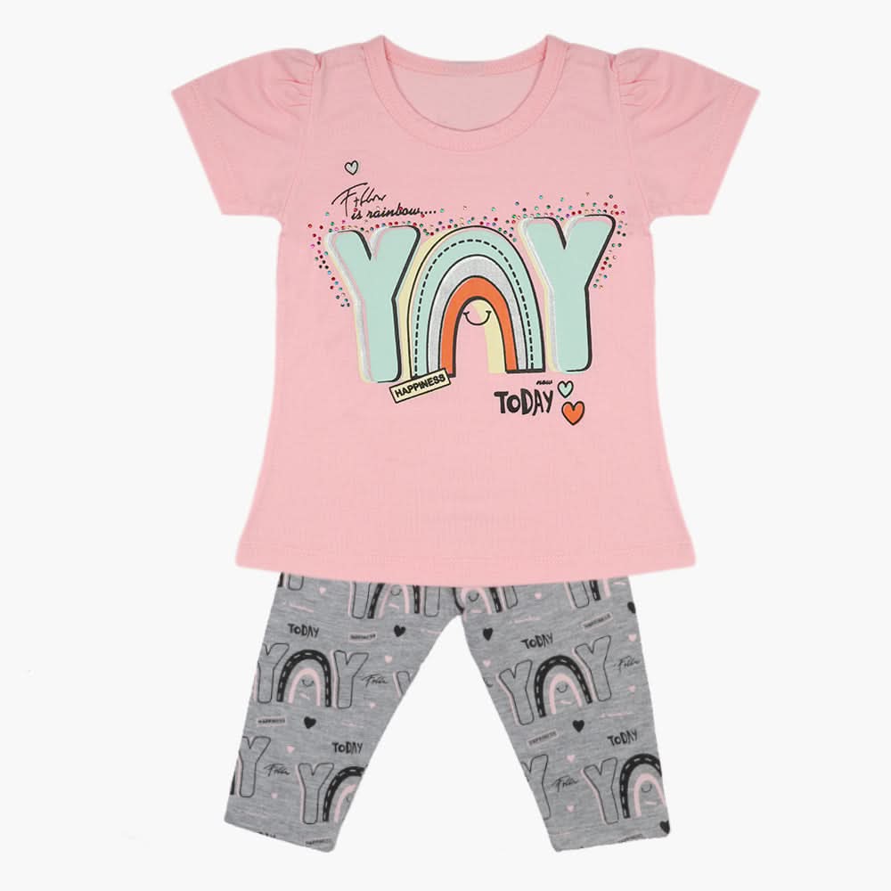 Girls Tights Suit - Pink, Girls Suits, Chase Value, Chase Value