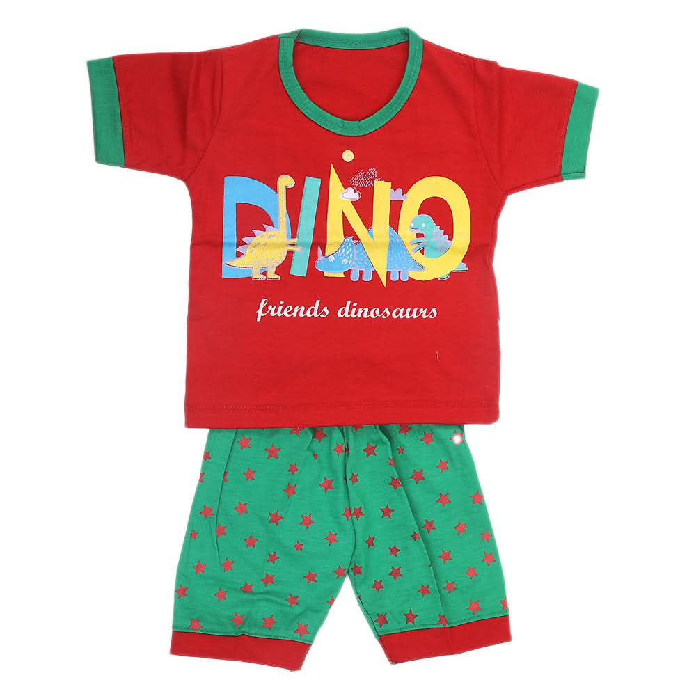 Boys Half Sleeves Suit - Red, Kids, Boys Sets And Suits, Chase Value, Chase Value