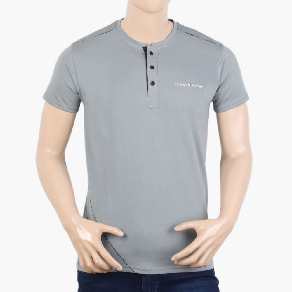 Men's Half Sleeves T-Shirt - Light Grey, Men's T-Shirts & Polos, Chase Value, Chase Value