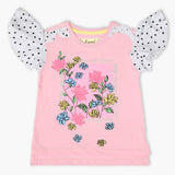 Girls Half Sleeves T-Shirt - Pink, Girls T-Shirts, Chase Value, Chase Value