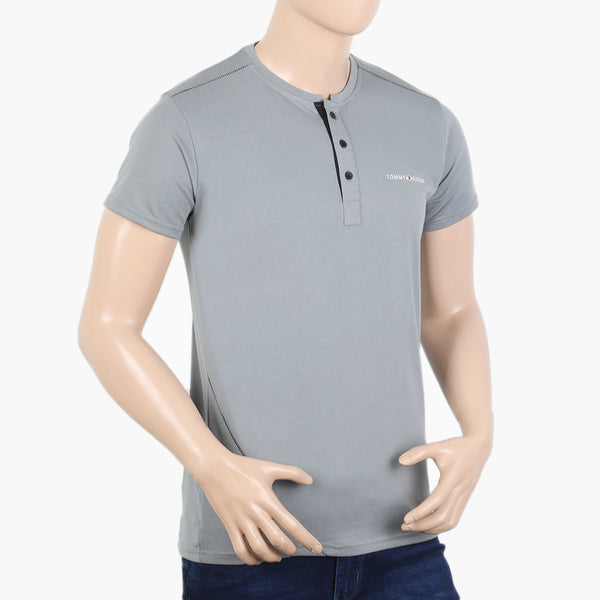 Men's Half Sleeves T-Shirt - Light Grey, Men's T-Shirts & Polos, Chase Value, Chase Value