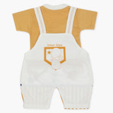 Newborn Boys Half Sleeves Romper - Brown, Newborn Boys Rompers, Chase Value, Chase Value