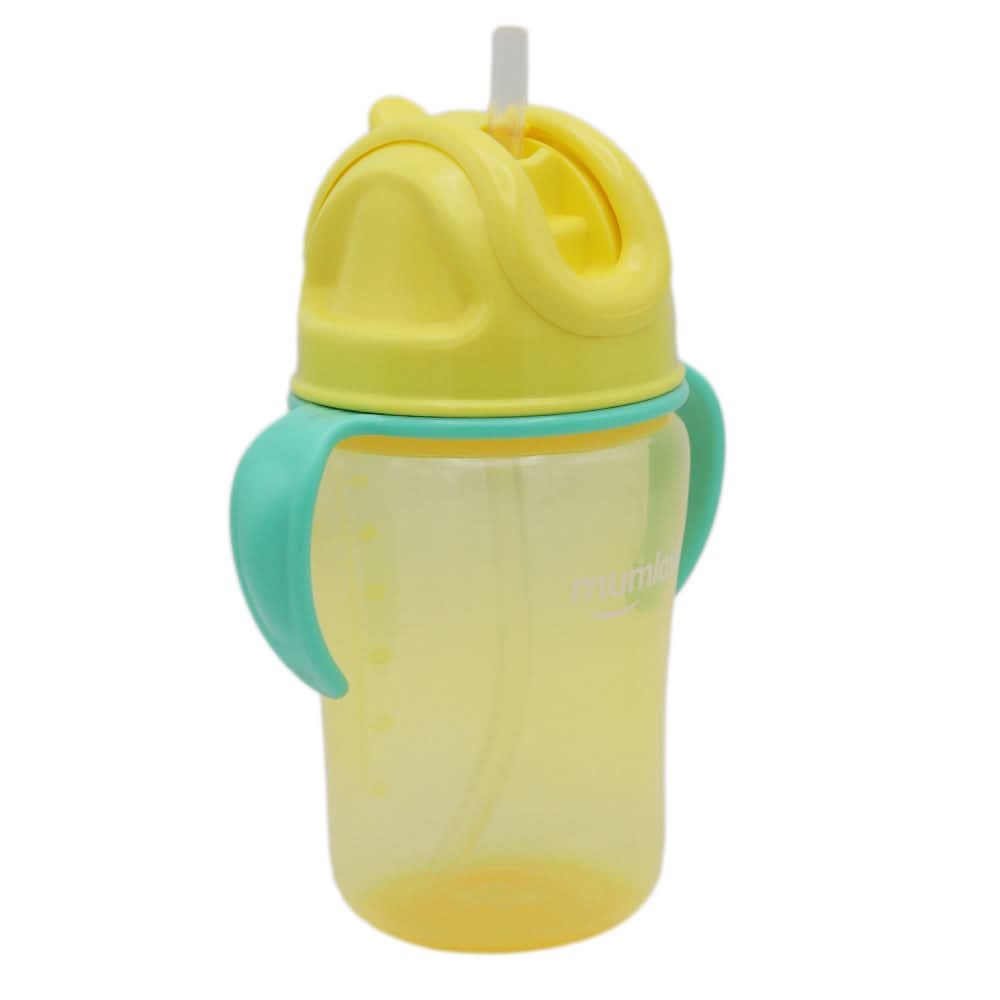 Mum Love Straw Cup 350ml C6218 - Yellow, Kids, Feeding Supplies, Chase Value, Chase Value