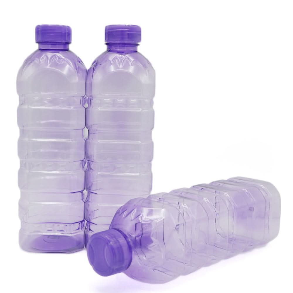 Happy Bottle 3 Pcs Set - Purple, Kids, Tiffin Boxes And Bottles, Chase Value, Chase Value