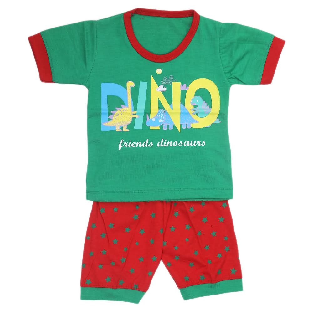 Boys Half Sleeves Suit - Green, Kids, Boys Sets And Suits, Chase Value, Chase Value